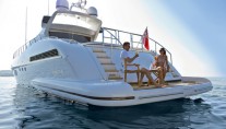 Motor yacht KAWAI -  Relaxing on the Swim Platform